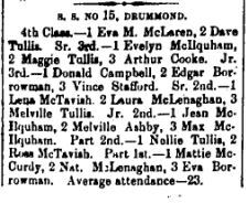 Ferguson Falls honour roll Nov. 13 1896 p 5