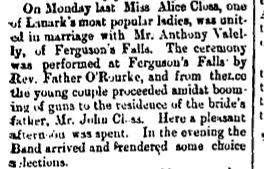 Ferguson Falls Closs and Valely wedding June 29 1894 p 8