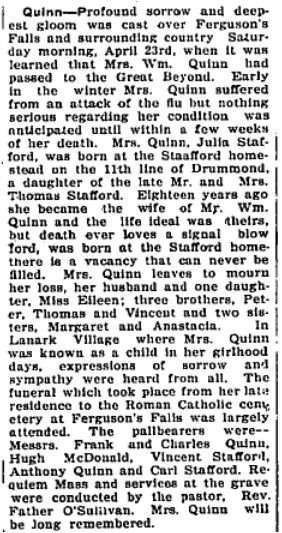 Julia Stafford Quinn Apr. 23 1927