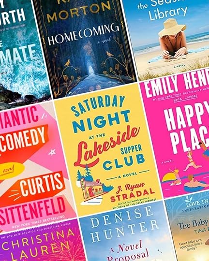 A collage of book covers I am eager to read this spring.