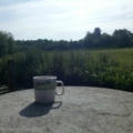 kop koffie op tafel