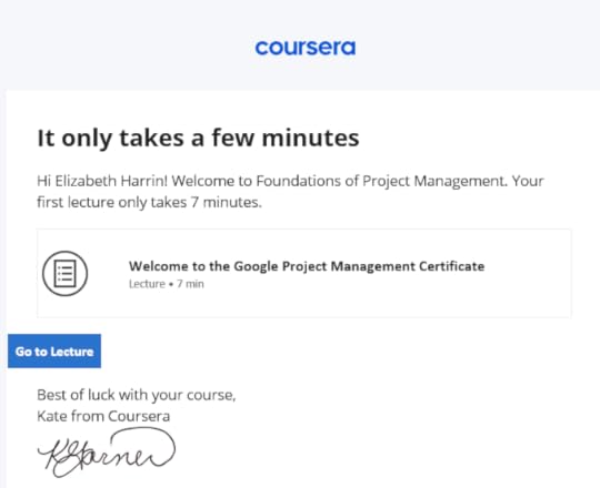 Welcome email