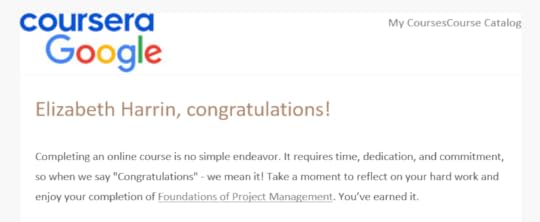 Screenshot of email that you get when you pass.