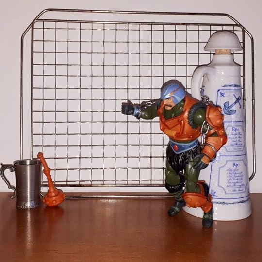 Duncan is chained up in the dungeon all alone.