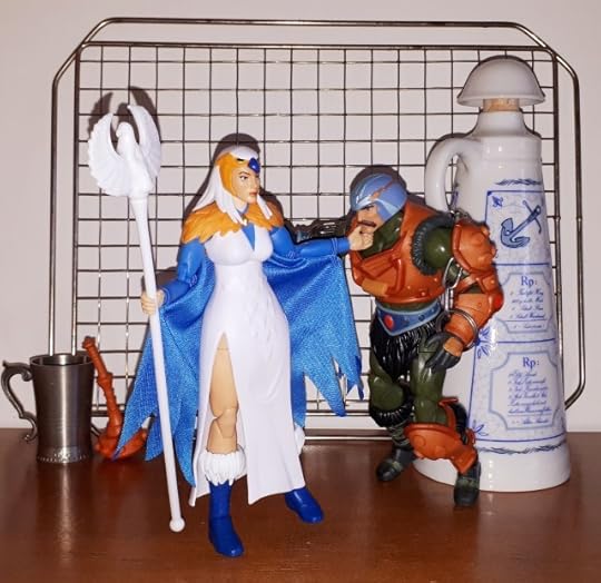 The ghost of the Sorceress appears in the dungeon before the chained up Duncan.