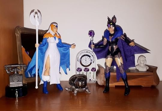 The ghostly Sorceress appears to Evil-Lyn 