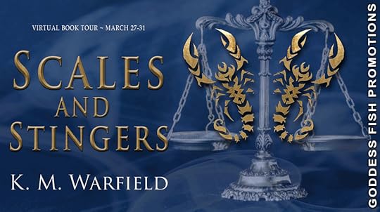 Goddess Fish book tour banner for Scales and Stingers