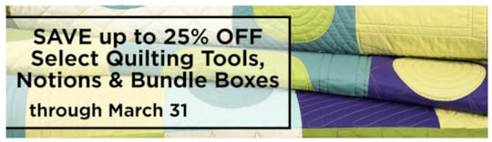 Shop our March National Quilting Month Sale and Save Up To 20 Percent off at Nancy Zieman Productions at ShopNZP.com!