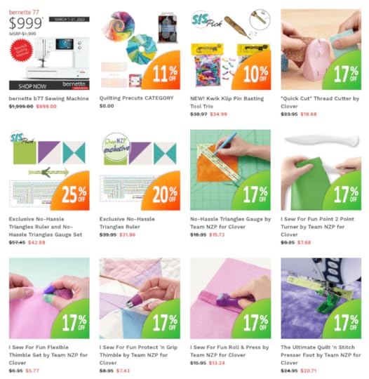 Shop our March National Quilting Month Sale and Save Up To 20 Percent off at Nancy Zieman Productions at ShopNZP.com!