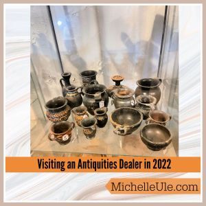 Antiquities dealers shelf