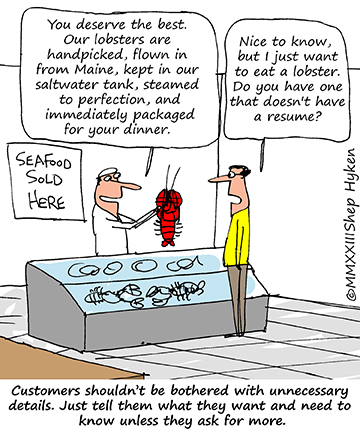 Customers Only Care About the Destination