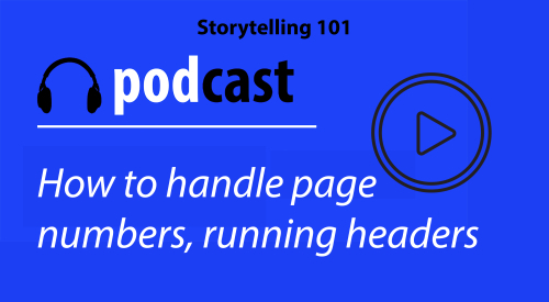 How to handle page numbers running headers