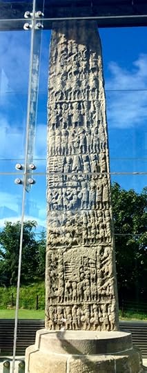 Battle side of the Sueno's Stone in Forres, possible site of Macbeth's Hillock