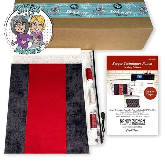 Serger Overlock Techniques Pouch Sewing Tutorial by Pam Mahshie from BERNINA at The Nancy Zieman Productions Blog as Seen on Stitch it! Sisters Sewing Project Bundle Box available at Nancy Zieman Productions at ShopNZP.com