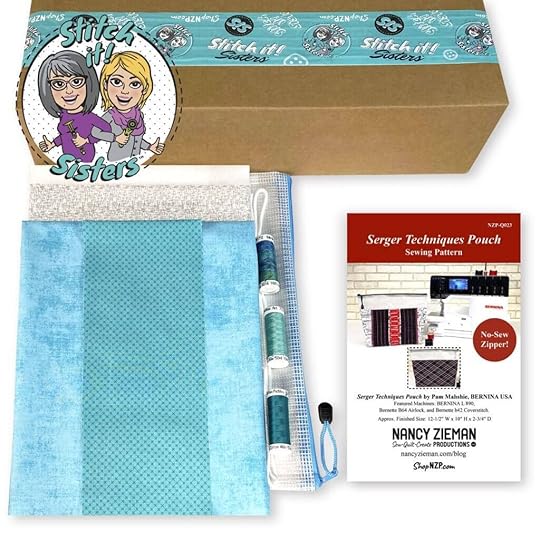 Serger Overlock Techniques Pouch Sewing Tutorial by Pam Mahshie from BERNINA at The Nancy Zieman Productions Blog as Seen on Stitch it! Sisters Sewing Project Bundle Box available at Nancy Zieman Productions at ShopNZP.com