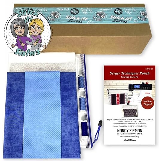 Serger Overlock Techniques Pouch Sewing Tutorial by Pam Mahshie from BERNINA at The Nancy Zieman Productions Blog as Seen on Stitch it! Sisters Sewing Project Bundle Box available at Nancy Zieman Productions at ShopNZP.com