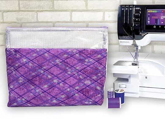 Serger Overlock Techniques Pouch Sewing Tutorial by Pam Mahshie from BERNINA at The Nancy Zieman Productions Blog as Seen on Stitch it! Sisters Sewing Project Bundle Box available at Nancy Zieman Productions at ShopNZP.com