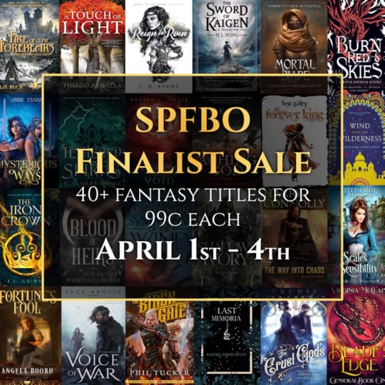 Cover art collage of books in the SPFBO finalist sale