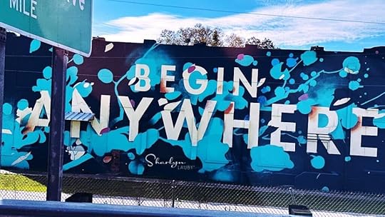 wall art about volunteerism begin anywhere and volunteer