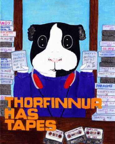 Rachel E Smith guinea pig painting Thorfinnur Has Tapes