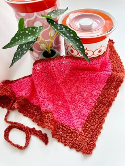 Thelma Knit Kerchief by Afifa Sayeed for YarnYAY! April Box
