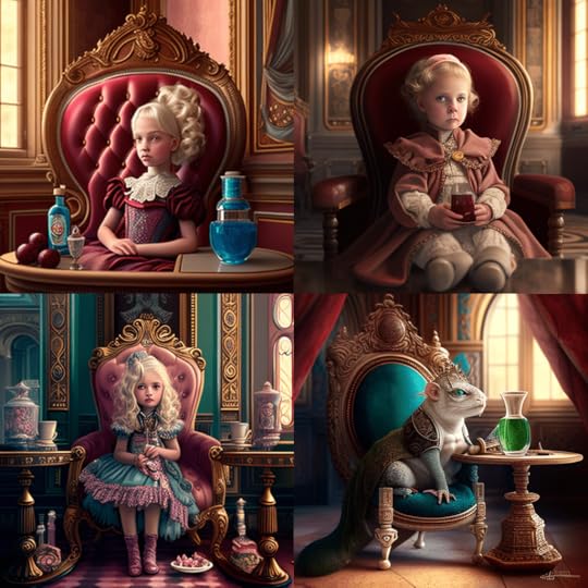 Midjourney image of Eloise - first try