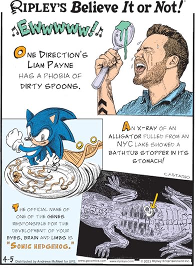 1. Ewwwww! One Direction's Liam Payne has a phobia of dirty spoons. 2. The official name of one of the genes responsible for the development of your eyes, brain and limbs is 