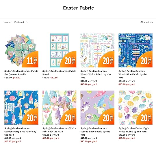 Easter Fabric Available at Nancy Zieman Productions at ShopNZP.com