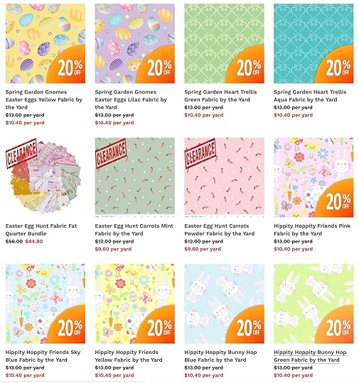 Easter Fabric Available at Nancy Zieman Productions at ShopNZP.com