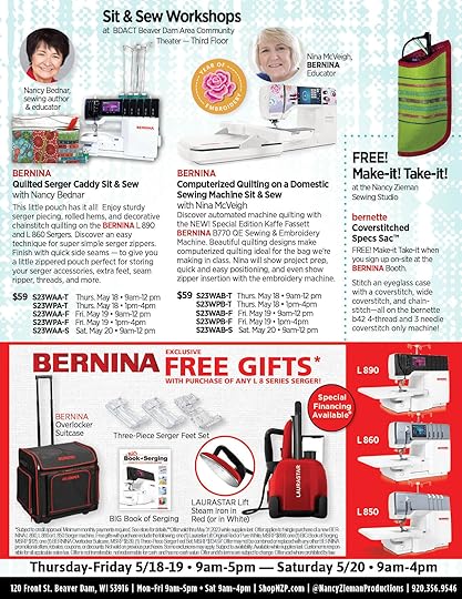 2023 Sew Quilt Create Weekend Brochure Sew Quilt Create Weekend Sewing Event in Beaver Dam Wisconsin