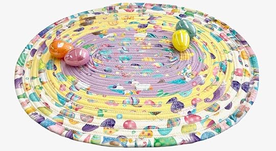 Spring Garden Gnomes Fabric Tube Easter Table Mat Sewing Tutorial by The Stitch it Sisters at The Nancy Zieman Productions Blog