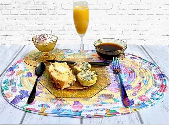 Spring Garden Gnomes Fabric Tube Easter Table Mat Sewing Tutorial by The Stitch it Sisters at The Nancy Zieman Productions Blog