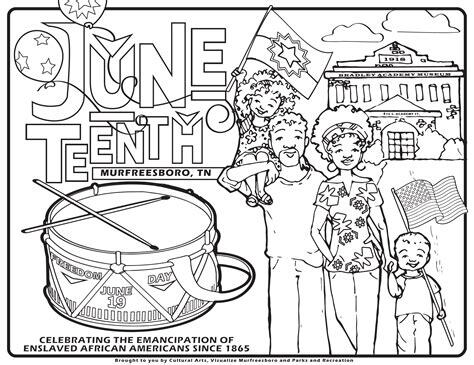 Free printable juneteenth coloring pages. juneteenth murfreesboro tn official website