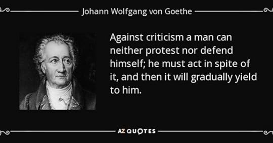 Goethe on critics