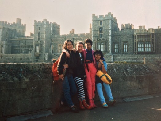 Chosen sisters in front of Windsor Castle. Ailish Sinclair and friends.
