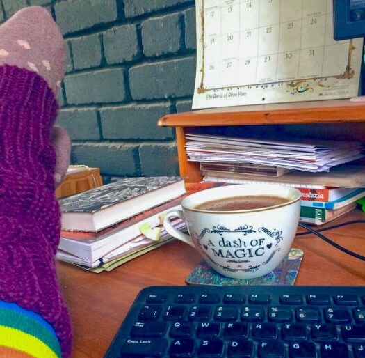 The desk of Scottish author Ailish Sinclair when she's not stepping away from the keyboard (so, most days)...My Characters When I'm Not There