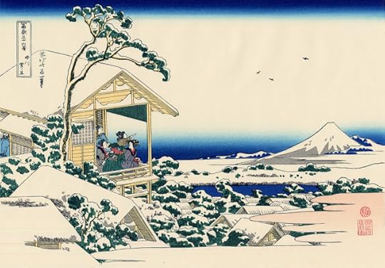 Hokusai's picture of the Morning after Snow in Koishikawa