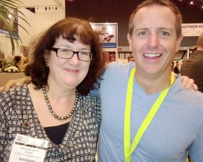 Debbie Young with Hugh Howey