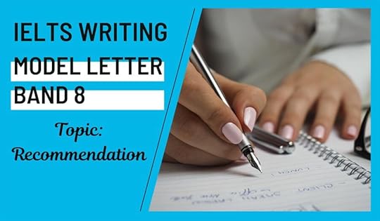IELTS Model Letter Sample Band 8 April 2023