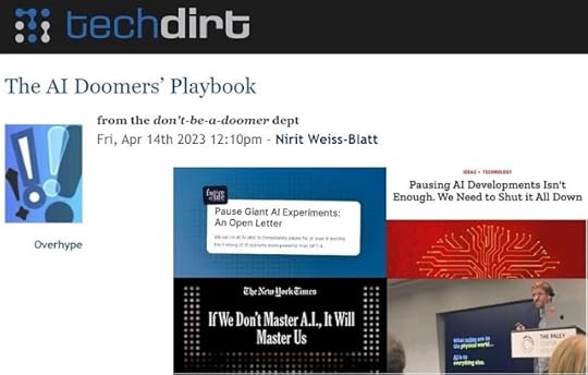 The AI Doomers' Playbook Techdirt Nirit Weiss-Blatt