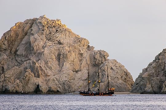 boat near cabo arch
