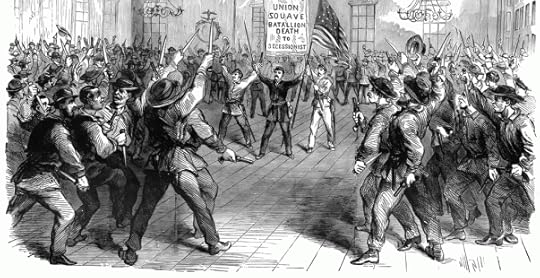 Recruiting for a Zouave regiment, NYC in 1861. While considered elite units, the zouaves could also be quite rowdy when not in combat.