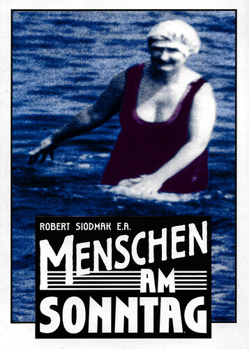 Menschen am Sonntag (1930), Affiche