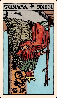 King of Wands (Reversed) | Tarot Card of the Day