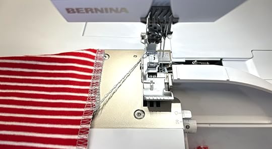 Cowl Neck One-Seam Serger Scarf Sewing Tutorial FEATURING SERGER BACKSTITCHING by The Stitch it! Sisters at The Nancy Zieman Productions Blog