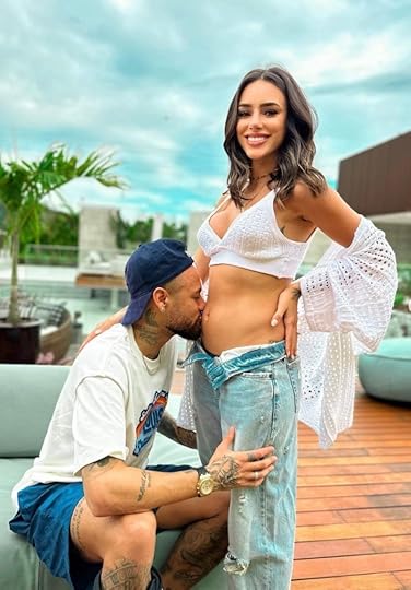 Brazilian football star Neymar and his girlfriend Bruna Biancardi