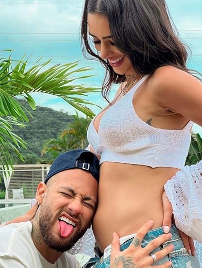 Brazilian football star Neymar and his girlfriend Bruna Biancardi