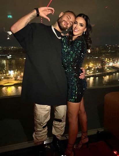Brazilian football star Neymar and his girlfriend Bruna Biancardi