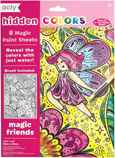 Ooly Hidden Colors Magic Paint Sheets - Magic Friends Line Drawing Illustrations by Steph Calvert Art