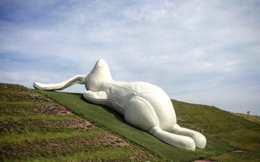 huge white rabbit: fairytale fun